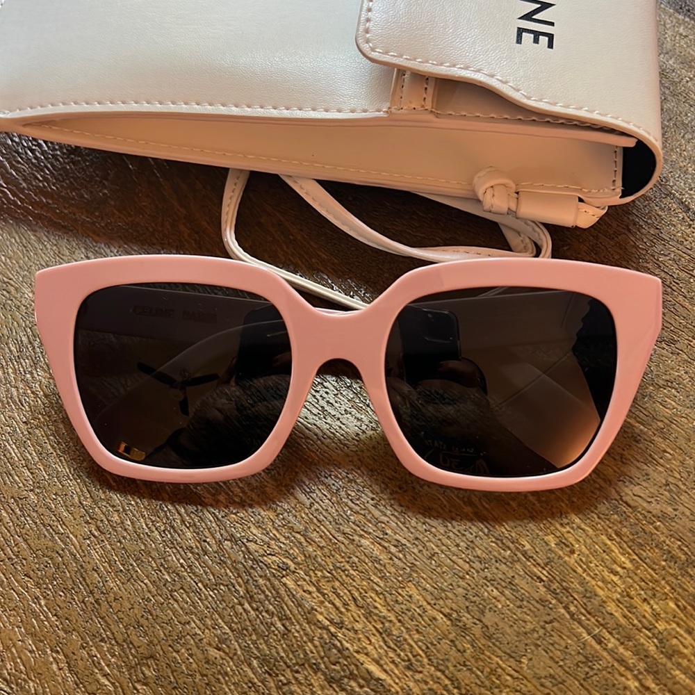 Like New Celine Monochromes 03 Sunglasses Acetate Pastel Pink